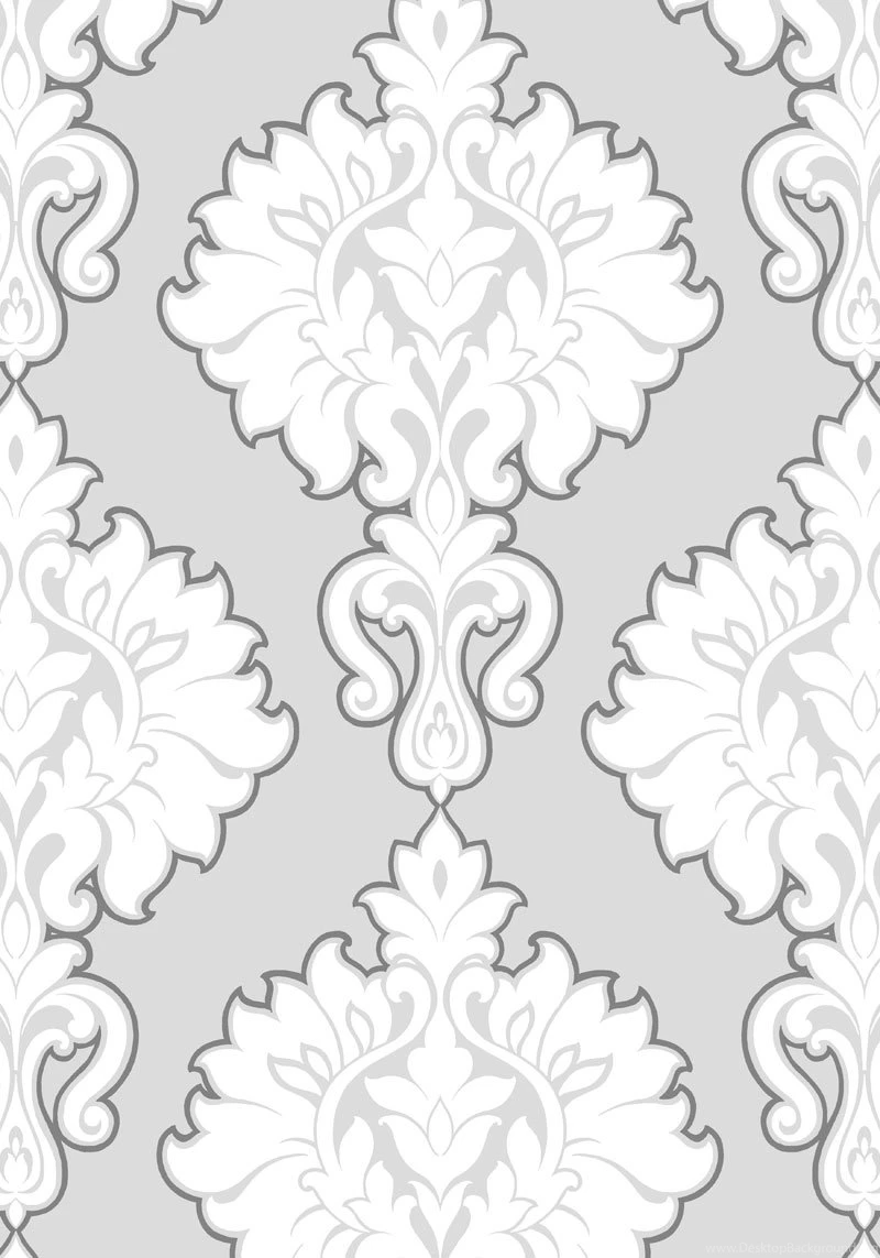 Gray And White Damask Wallpapers   Wallpapers Zone