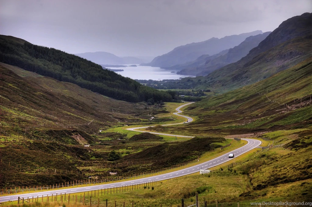 Mountains: Scotland Scottish Highlands Lakes Lochs Loch Maree ...