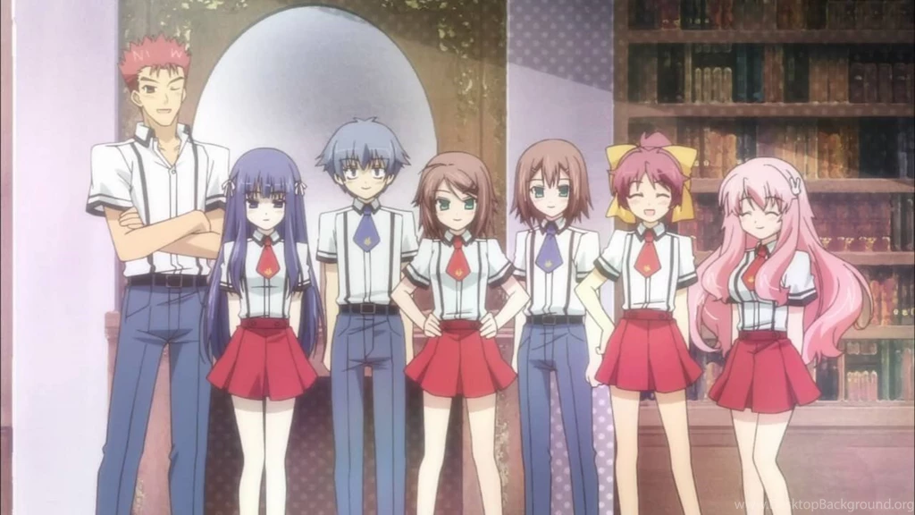 Main Characters Baka To Test To Shoukanjuu Wallpapers