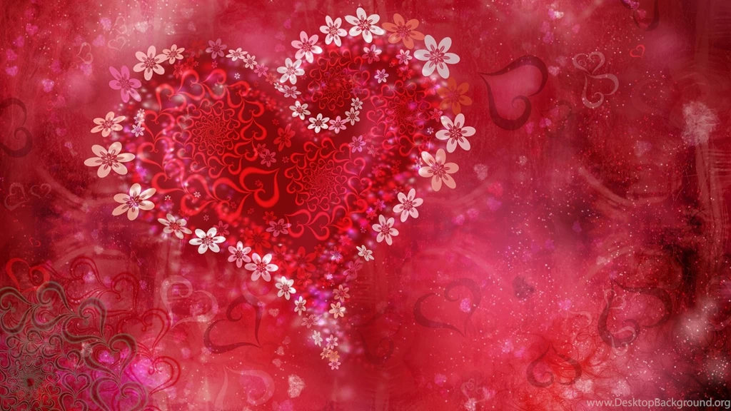 Flowery Heart Amazing Love Wallpapers