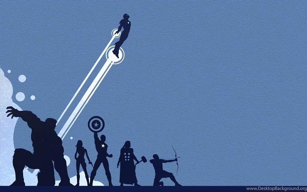 The avengers silhouette minimalistic hd wallpaper 1920x1200 6246 ...