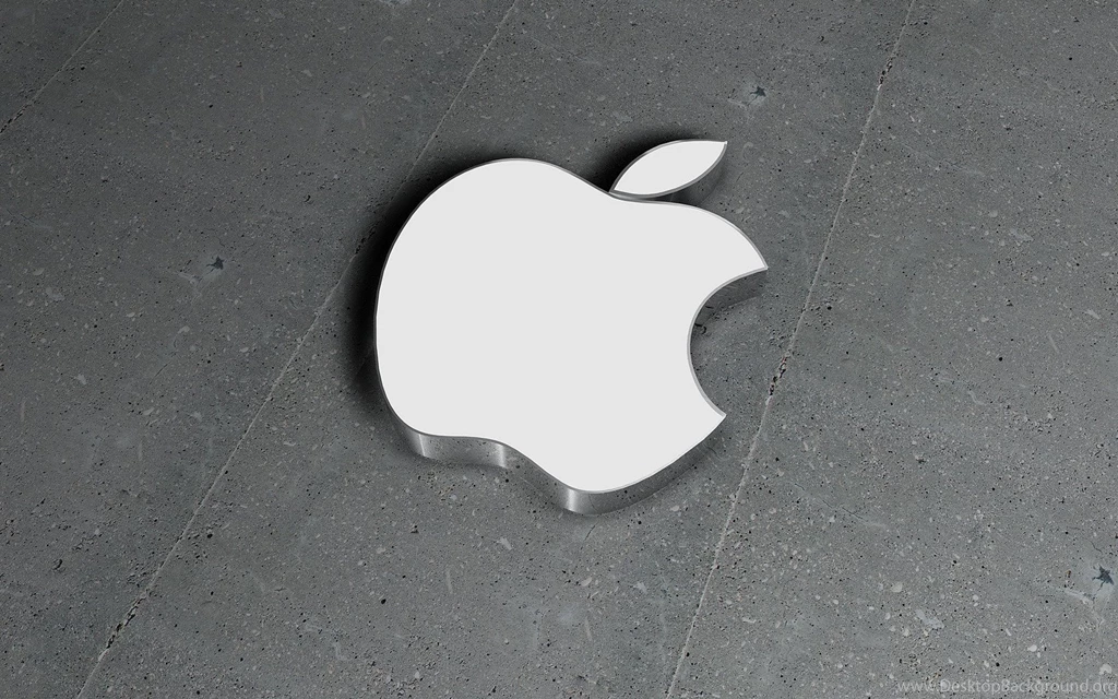 Apple Logo On Ground 4K Wallpapers