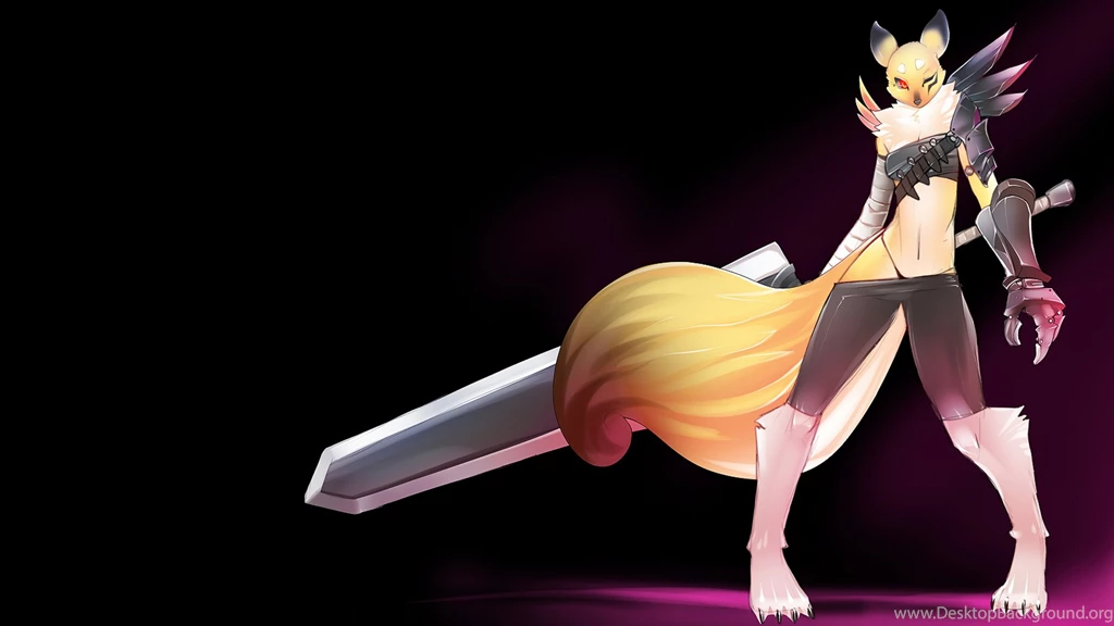 Wallpapers Renamon Skimpy Solo Sword Tsampikos Unconvincing Armor ...