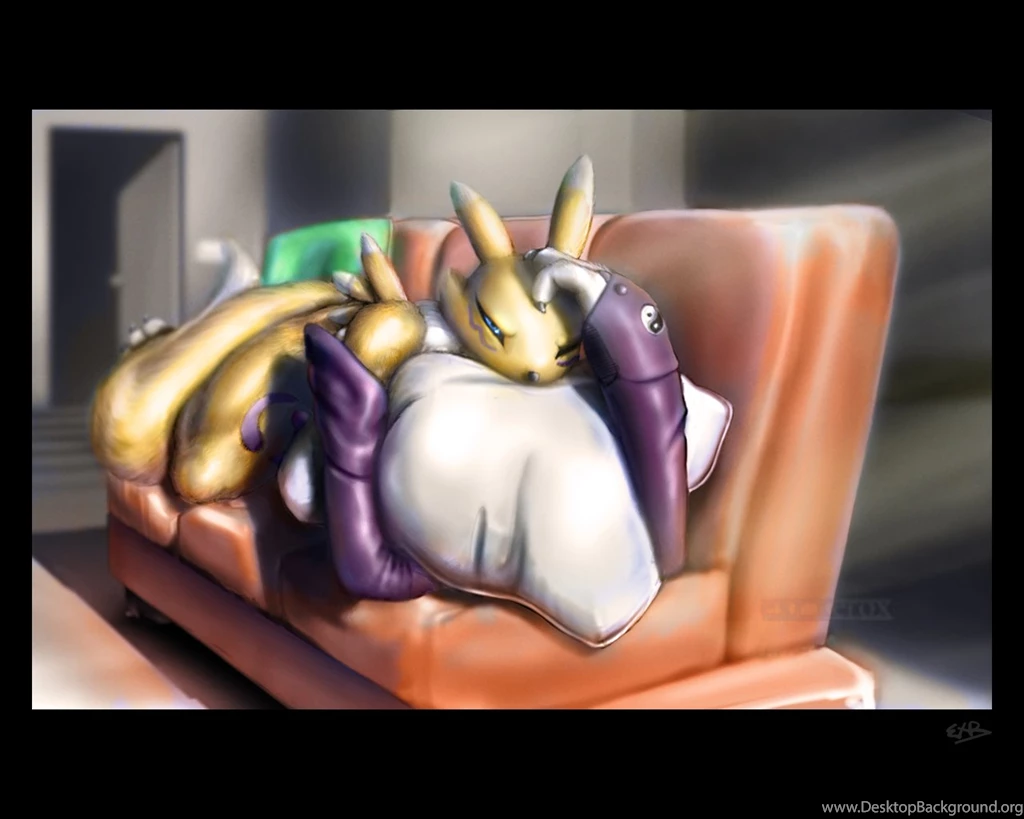 Download Renamon Digimon Ren Furry Wallpapers 1280x1024