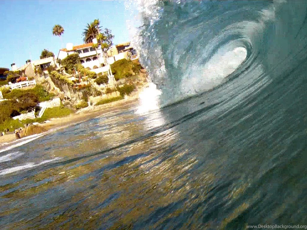 Crescent Bay Wave Barrel Shot Laguna Beach