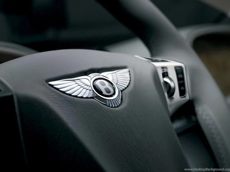 Bentley Logo On Steering Wallpapers