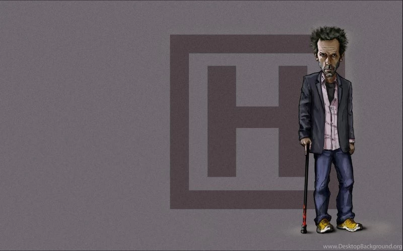 Doctor House Artwork With Letter H And Drawing Of Hugh Laurie ...