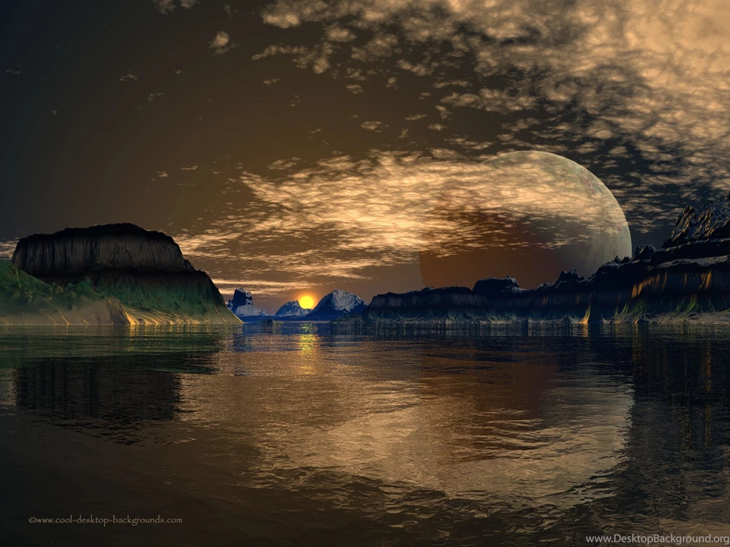 Big Moon Lake   Landscape Desktop Backgrounds   1600x1200 Pixels