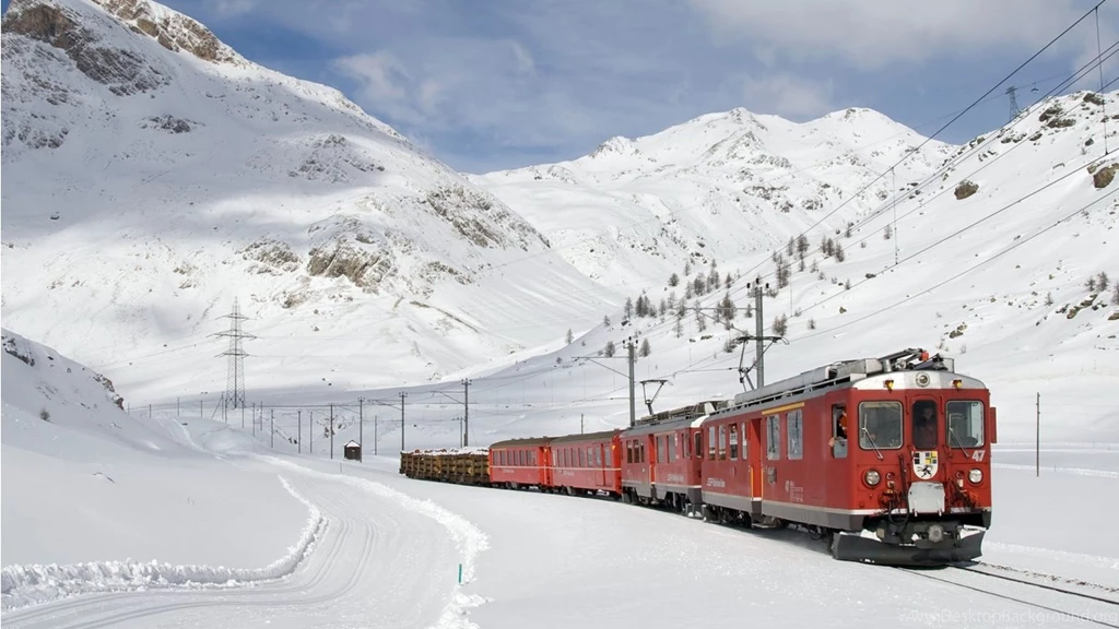 Winter Trains Through Life HD Wallpapers Widescreen 1366x768