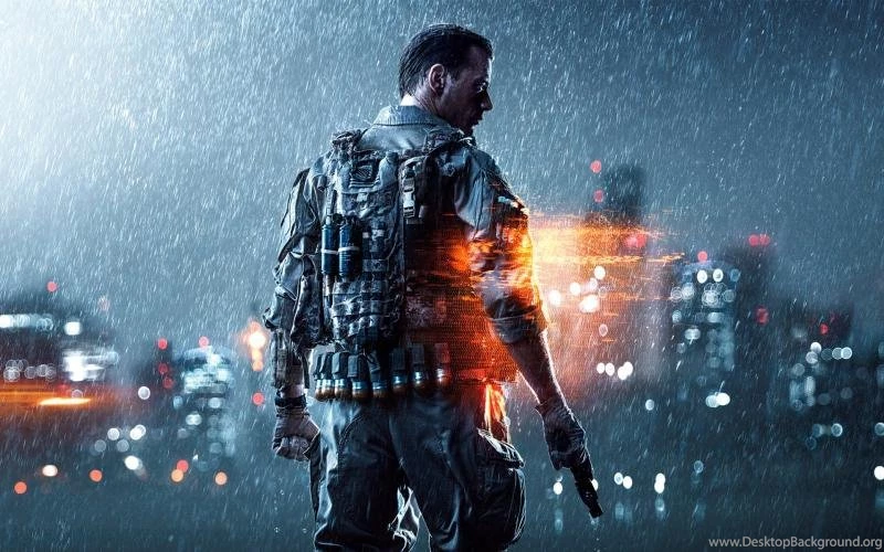 Battlefield 4 PC Game, Soldier, Heavy Rain, Night Wallpapers ...