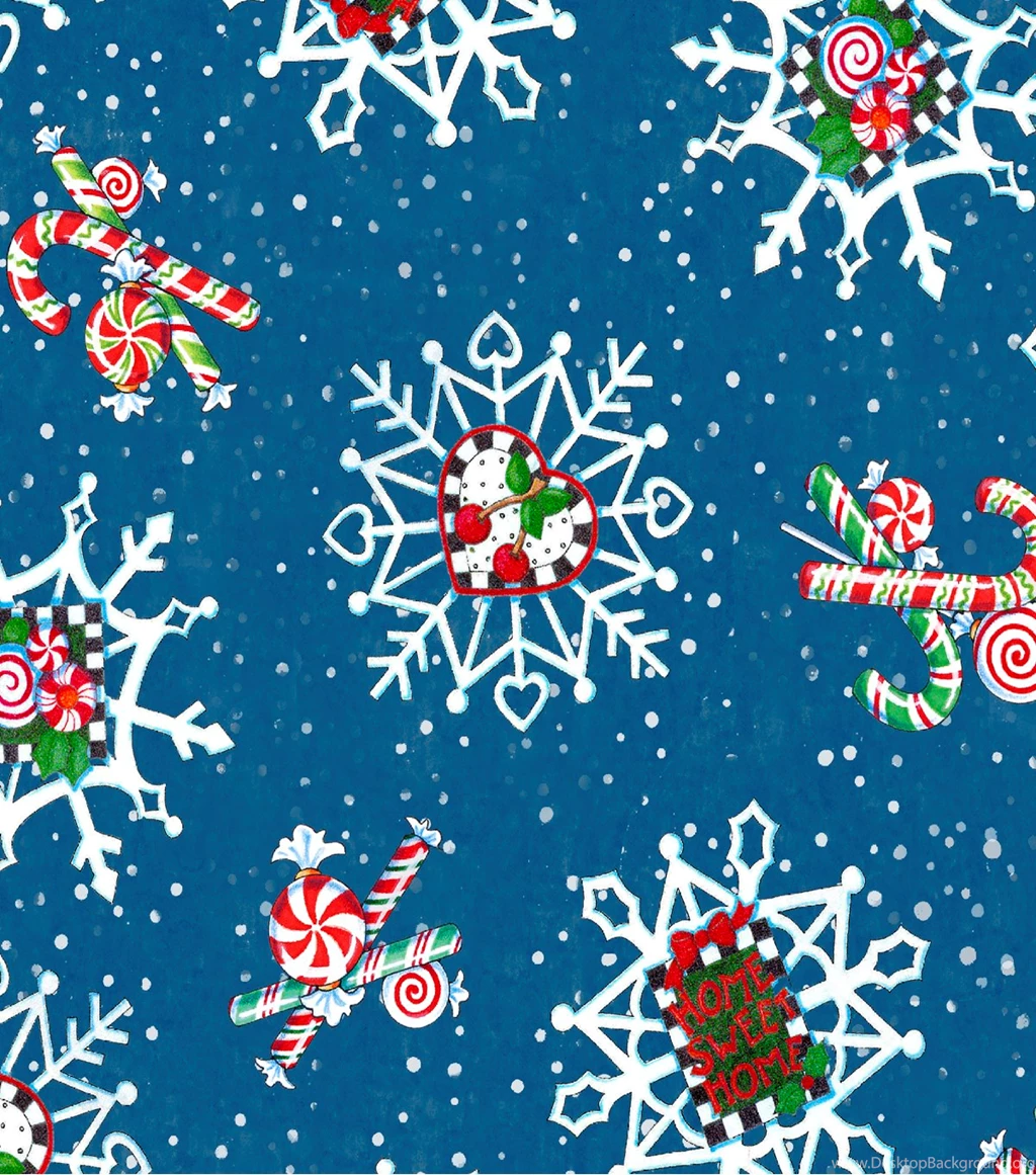 Holiday Inspirations Christmas Fabric Mary Engelbreit Snowflakes ...
