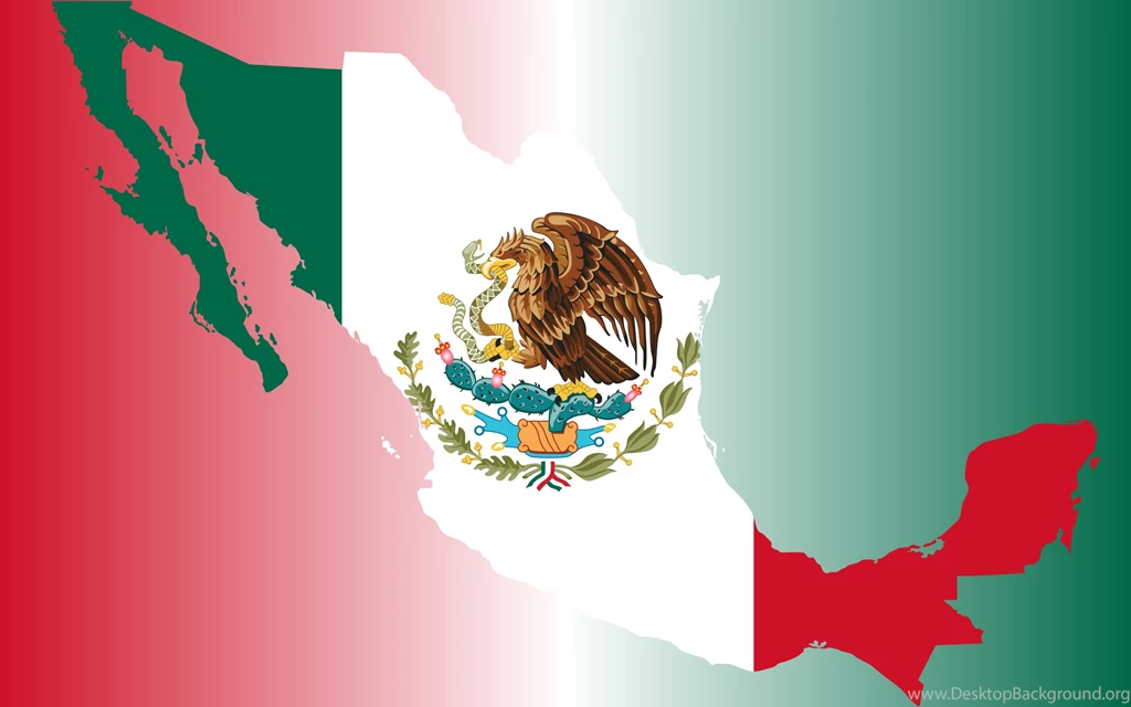 Clipart Mexico Flag Map With Backgrounds