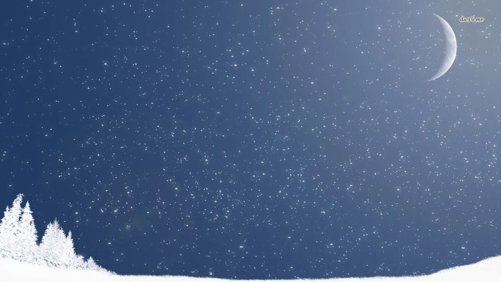 Wallpapers Tree Vector Snowfall 1366x768