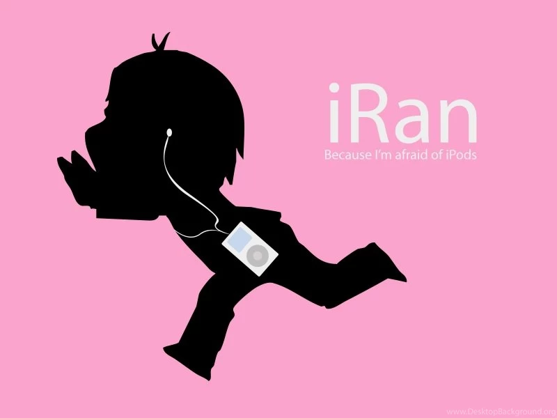 Apple Inc Ipod Silhouettes Funny Brands Simple Backgrounds Pink ...