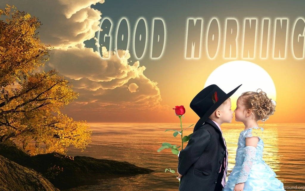 Good Morning Love Kiss Hd Free Hd Wallpapers   Free Hd Wallpapers