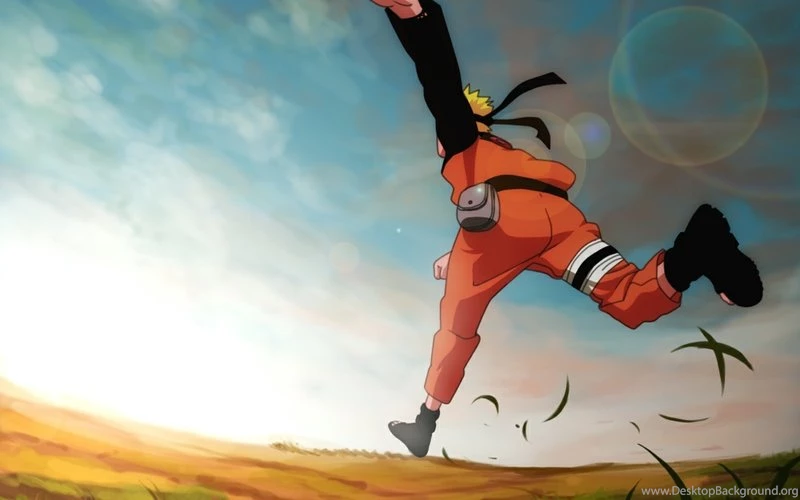 Naruto Shippuden Running Naruto Uzumaki 1280x800 Wallpapers – Anime ...