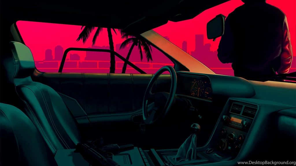 Miami Vice Style Car [1920x1080] : Wallpapers