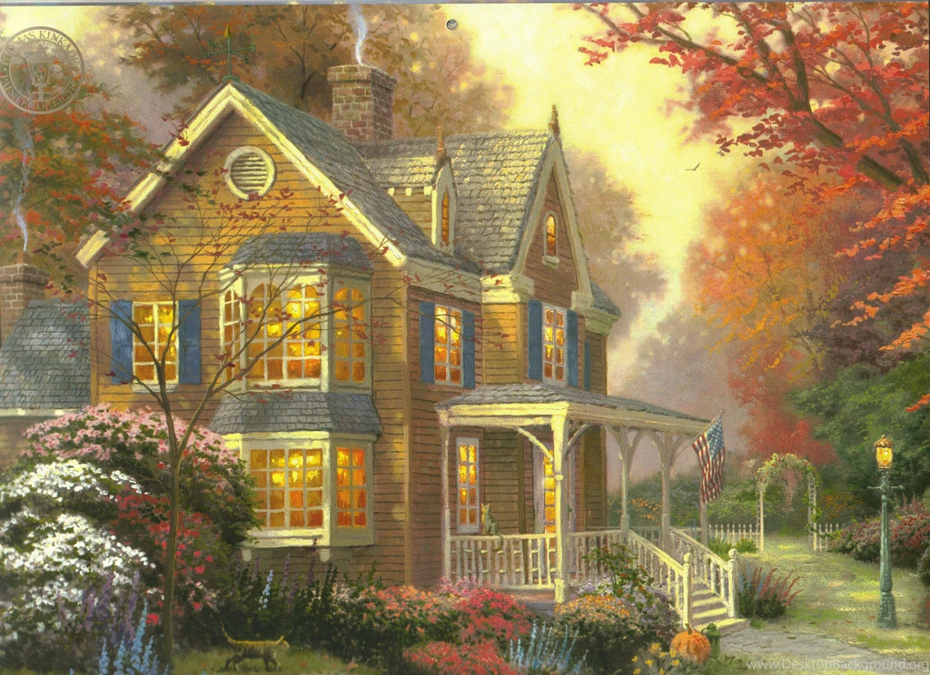 T K VICTORIAN AUTUMN WALLPAPER (