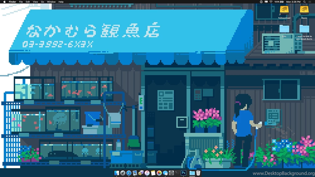 Pixel Art Gif As Desktop Backgrounds : Osx