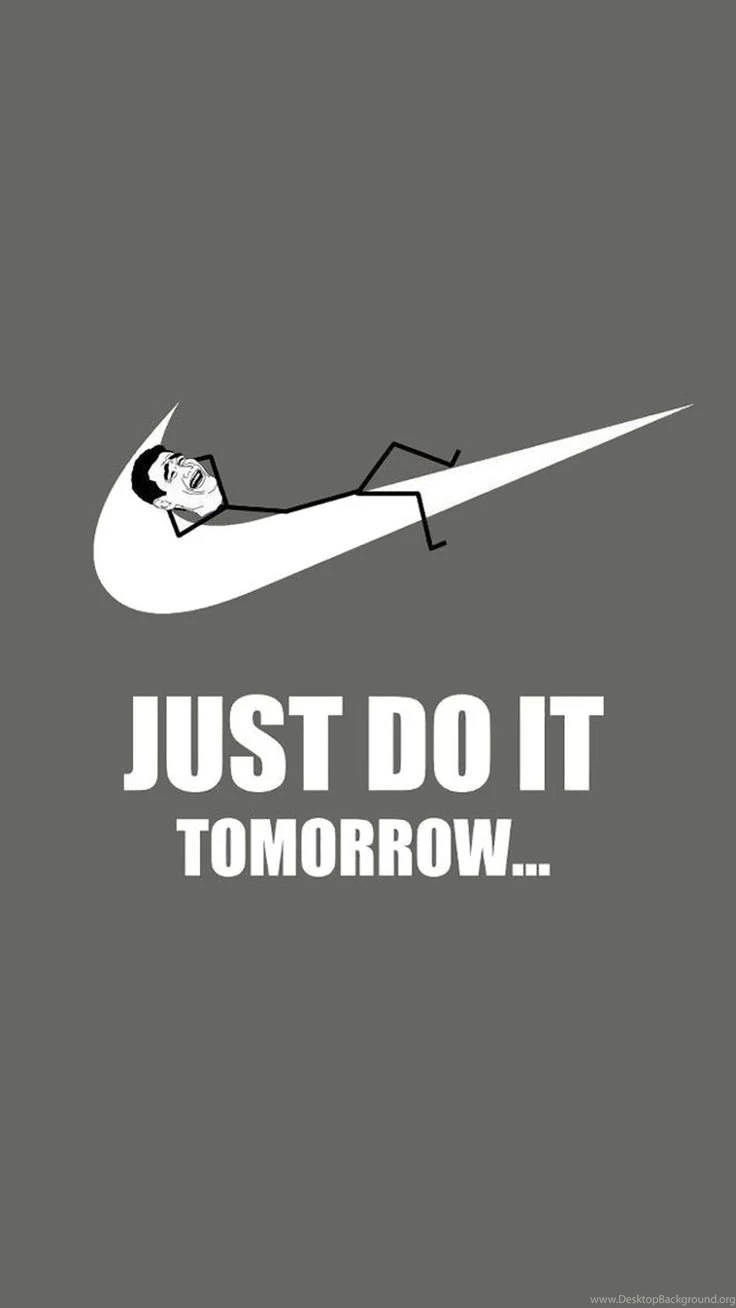 Just Do It Tomorrow Nike iPhone 6 Plus Wallpapers Art, Sport, AD ...