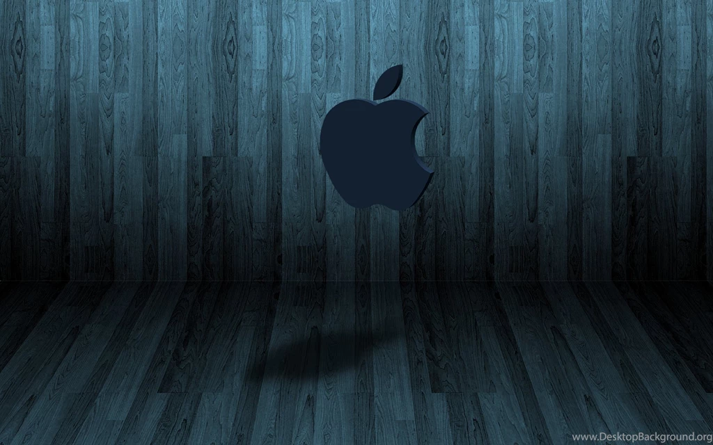 3D Apple Logo On Hardwood Night WP   Wallpapers, Icons, Themes ...