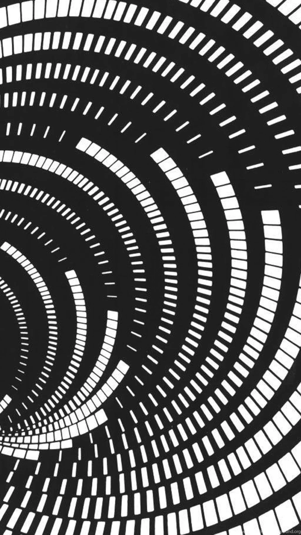 Black And White Trippy Vortex iPhone 5 Wallpapers