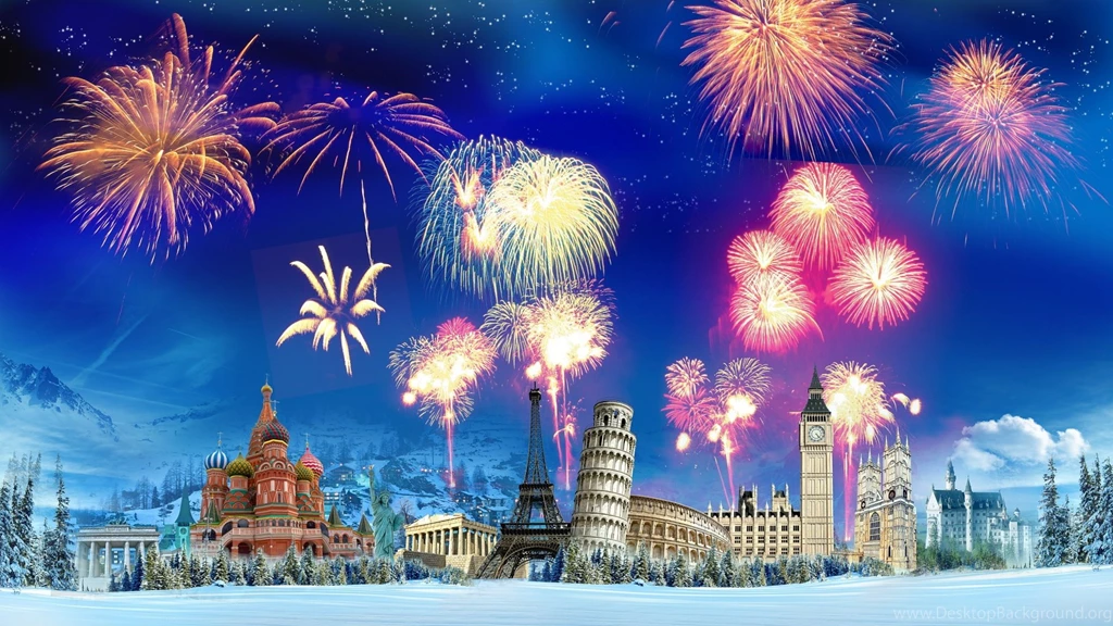 1920x1080 New Year Firework Wallpapers