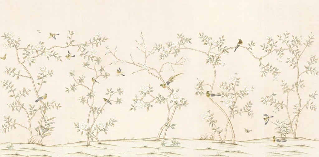 Sybaritic Spaces: The Wait Is Over: Digital Chinoiserie Wallpapers