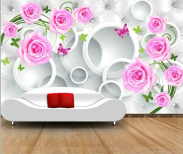 Sofa Tv Backgrounds Wall Seamless 3d Wallpapers Wallpapers Romantic ...