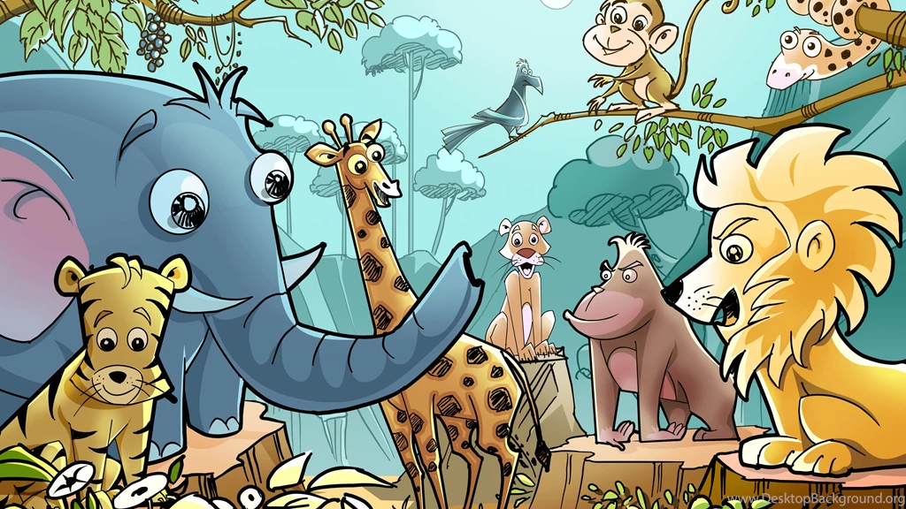 Download Wallpapers 3840x2160 Animals, Cartoon, Drawing 4K Ultra HD ...