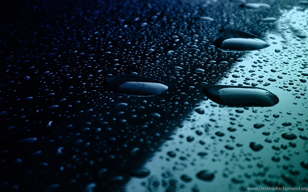 Water Drops On Black Car Wide HD Wallpapers   OmWallpapers