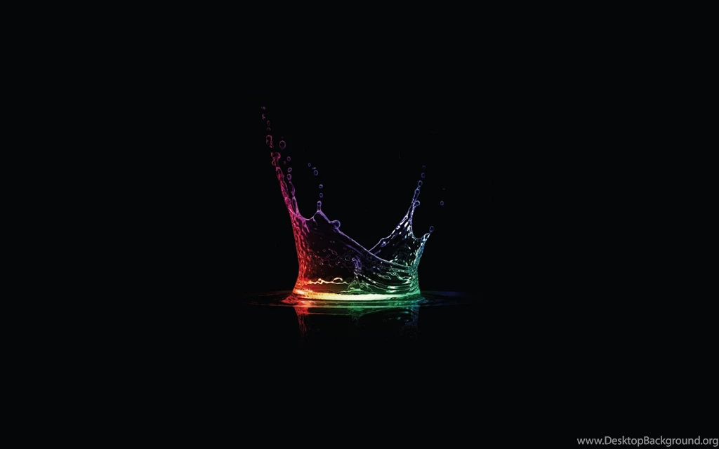 Abstract Multicolor Drop Black Backgrounds Splashes Over Black ...