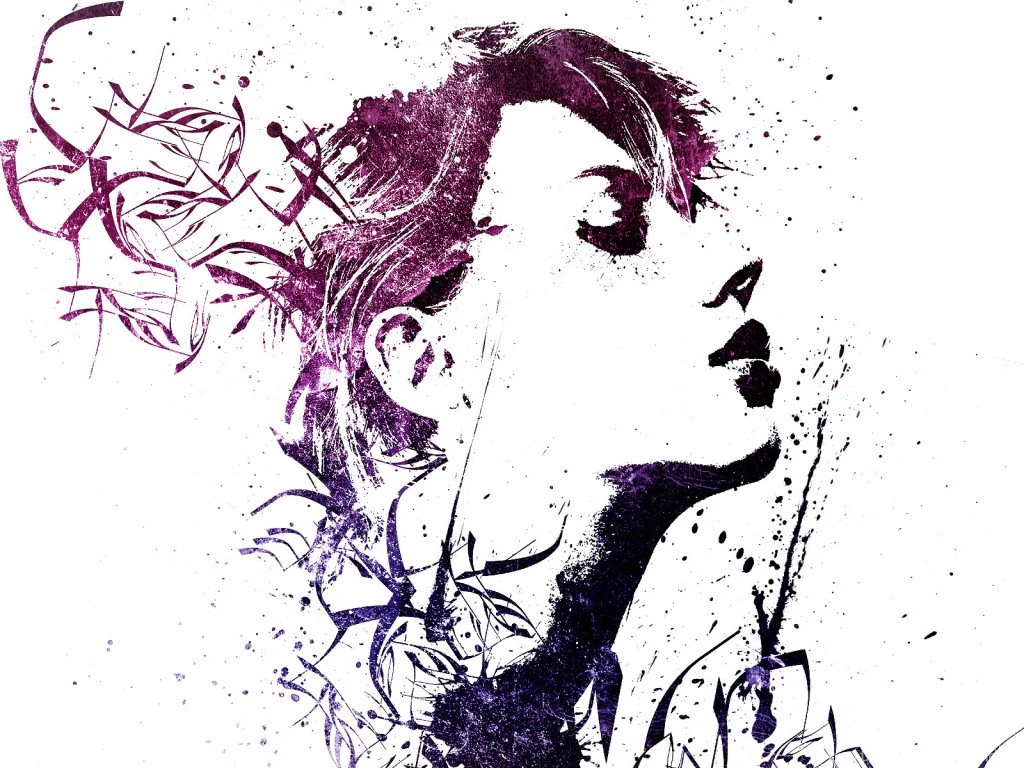 Abstract Painting Of Girl