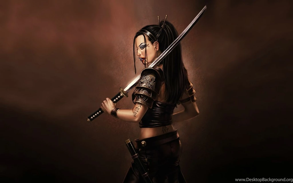 Download Wallpapers, Download 2560x1600 Abstract Girl Samurai Girl ...
