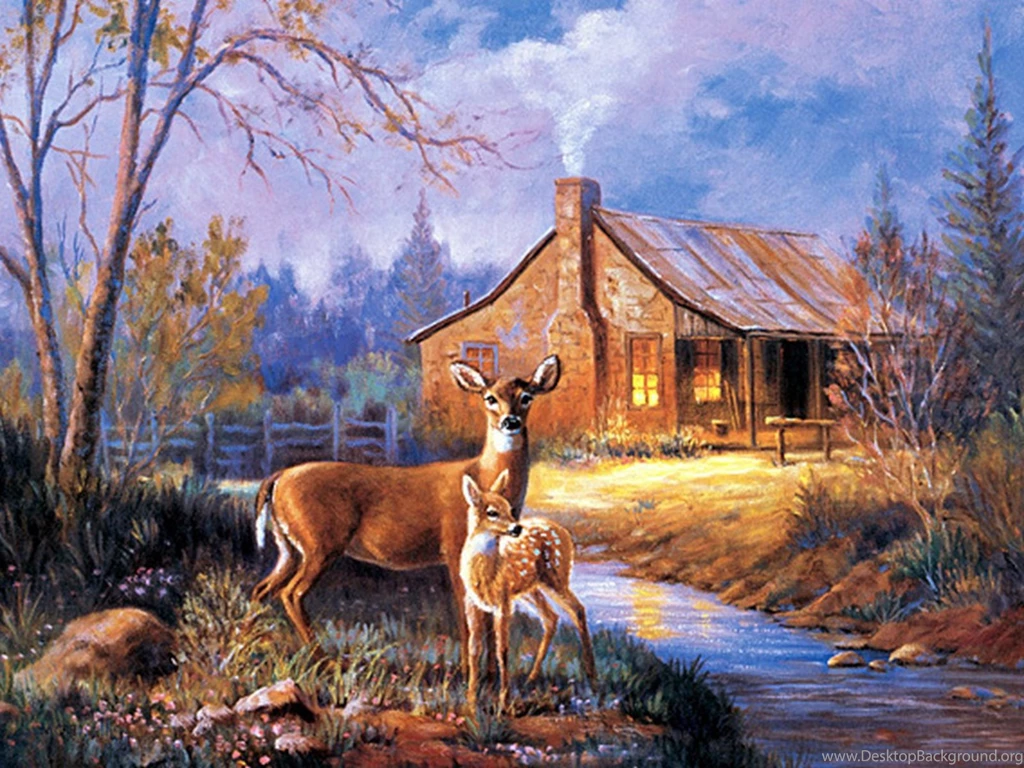 Deer House Wide Hd Wallpapers Free Hd Wallpapers