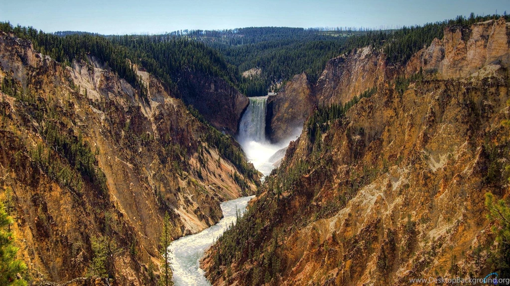 Download Wallpapers Lower Yellowstone Falls (1920 X 1080 HDTV 1080p ...