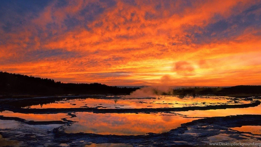 Fountain Geyser,yellowstone National Park, Wyoming Desktop ...