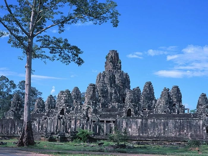 Angkor Thom, Cambodia Wallcoo.net