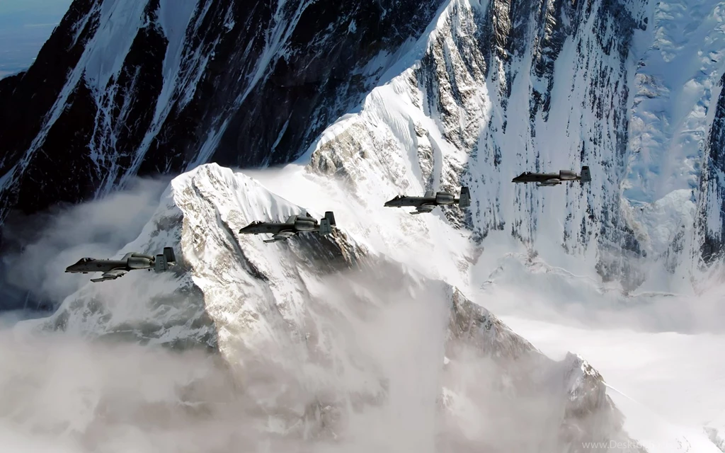 A 10 Thunderbolt IIs Fly Over The Pacific Alaska Wallpapers