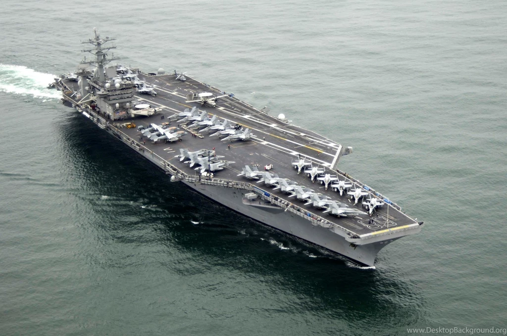 Chester Nimitz Naval ship Full Of F18 Hornet And A10 Warthog ...