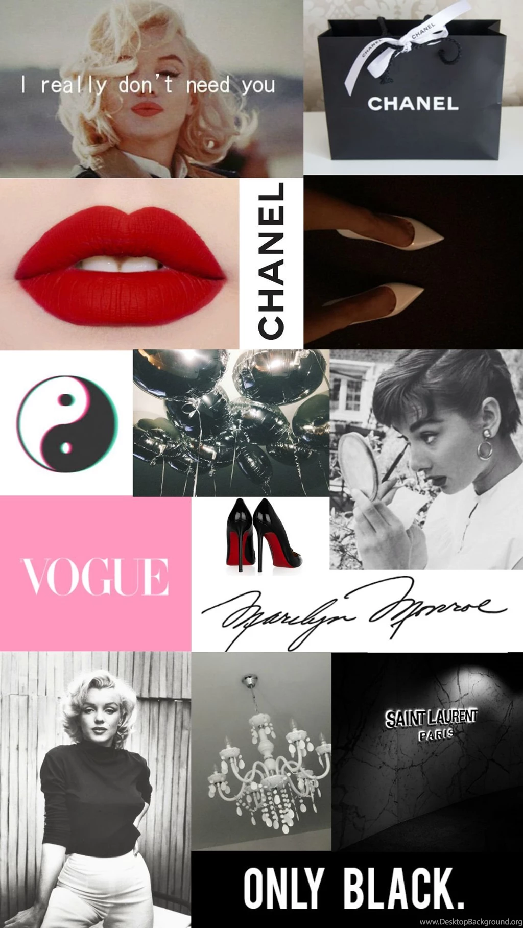 Sassy Screens Black And Red Audrey Hepburn And Marilyn Monroe...