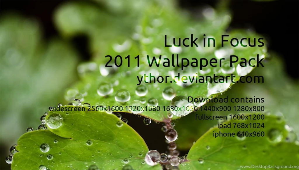 Luck In Focus Wallpapers Pack By Ythor On DeviantArt
