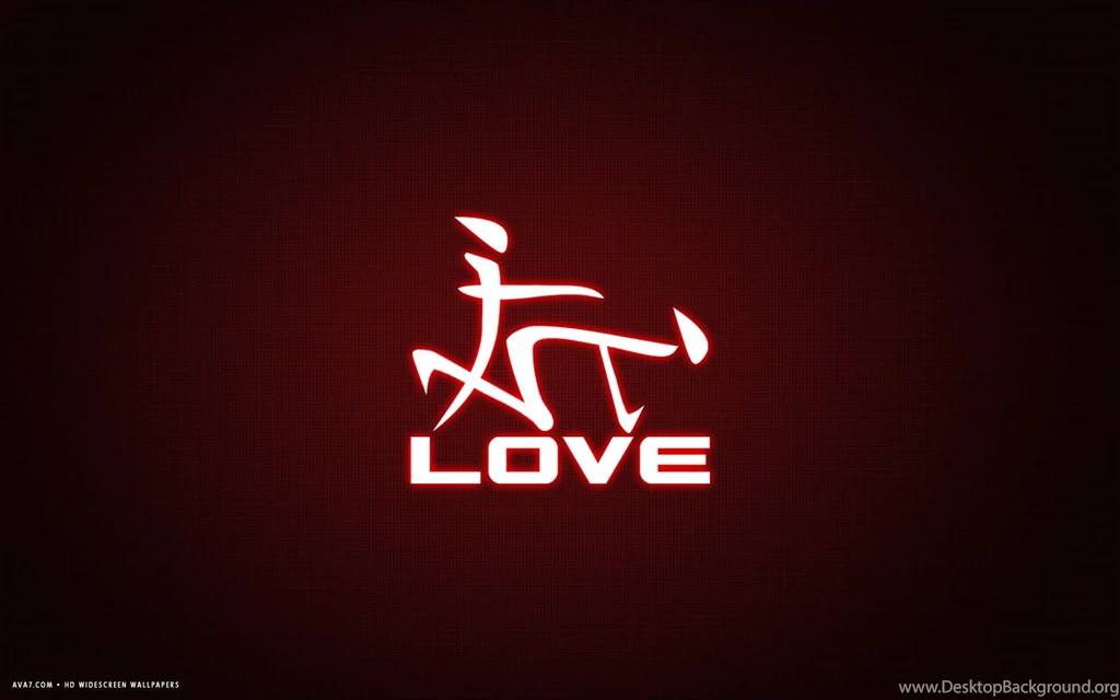 Love Word Japanese Letters Funny Red Simple Hd Widescreen ...