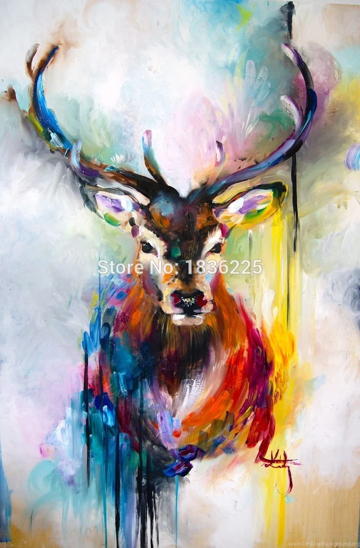 Best Selling Handmade Items Colorful Abstract Paintings Animals ...