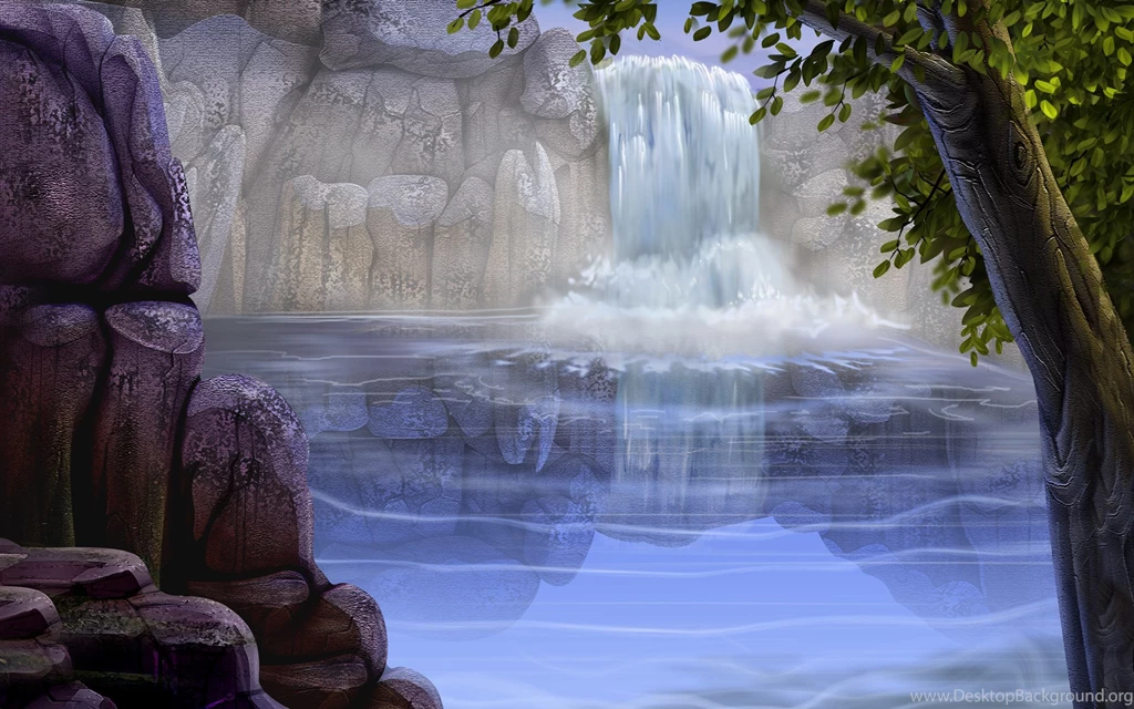 Wallpaper, Waterfall, Art, Best, Painting (