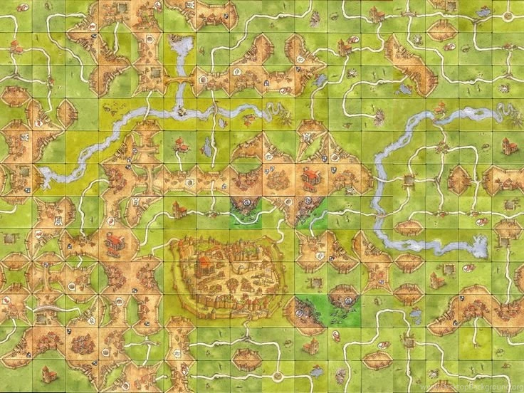 Carcassonne Tiles, Wallpapers Ready