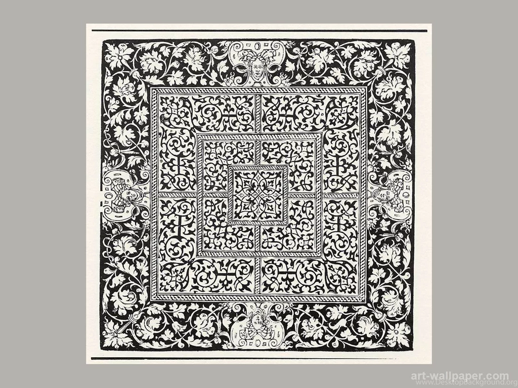 Board Game: Mill , Flötner Peter Wallpapers