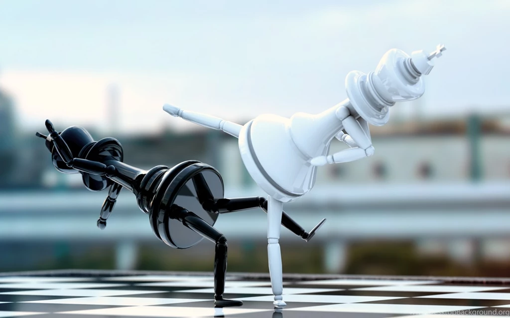 Chess Fighting Board Game Pieces Wallpapers