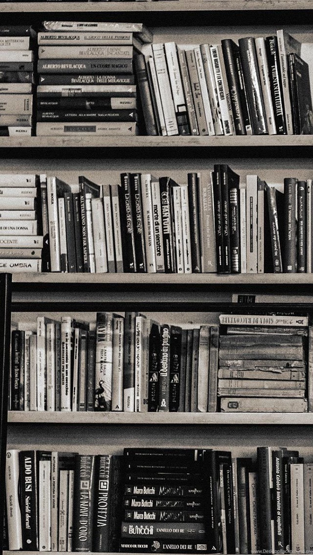 Library Books Shelf   The iPhone Wallpapers