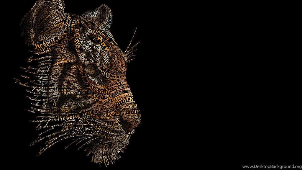 Tiger Typography Art Wallpapers